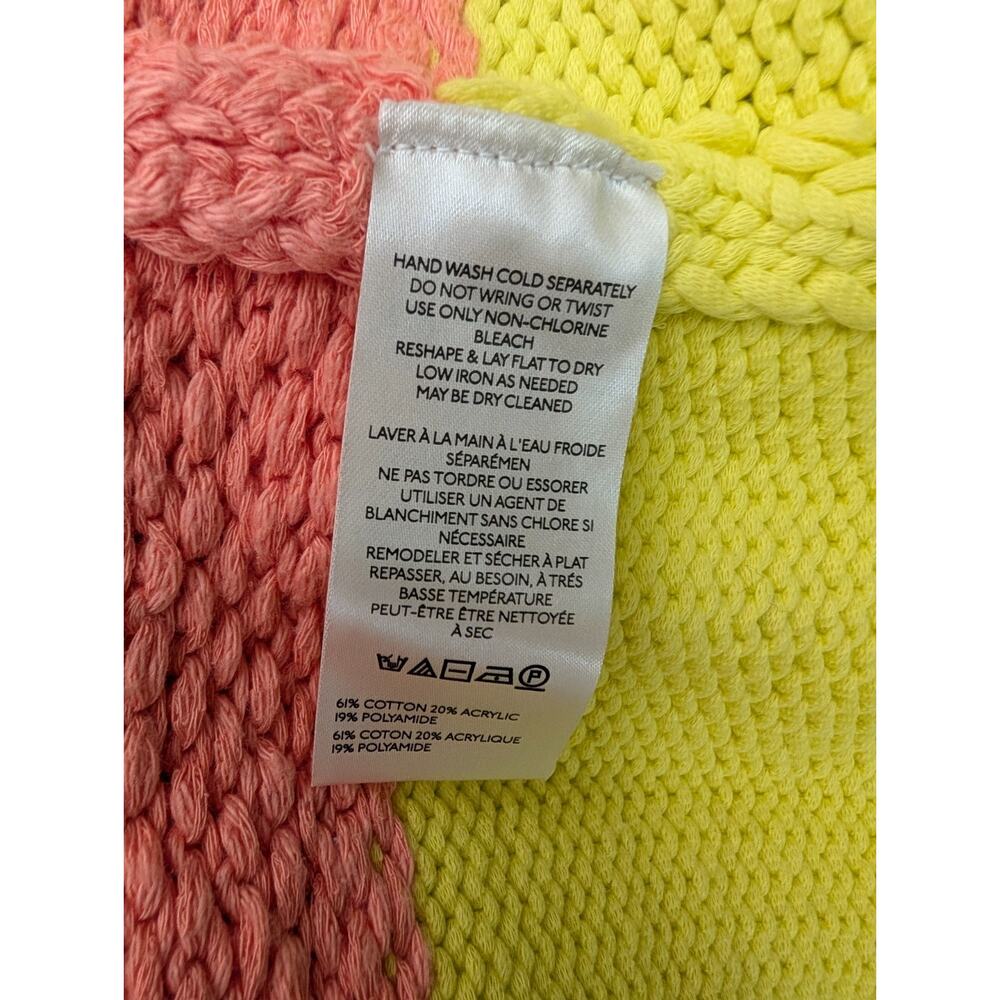 Free People Sweater Womens M Multicolor Beach Ball Chic Pullover Oversized NWT - Picture 4 of 5